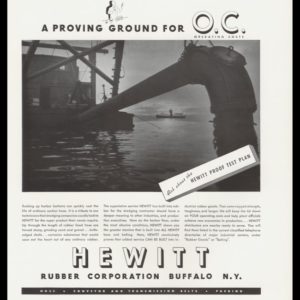 1936 Hewitt Rubber Vintage Ad - Suction Dredge