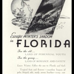 1938 Atlantic Coast Railroad Vintage Ad - Florida Travel