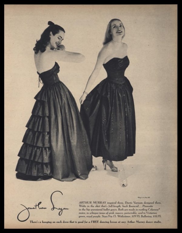 1947 Jonathan Logan Dress Vintage Ad | Doris Varnum