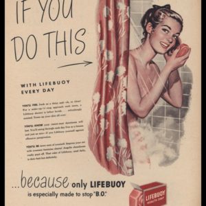 1947 Lifebuoy Soap Vintage Ad | Steamy
