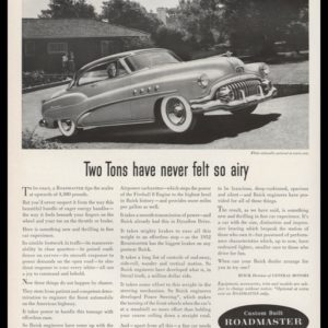 1952 Buick Roadmaster Vintage Ad | Riviera Coupe