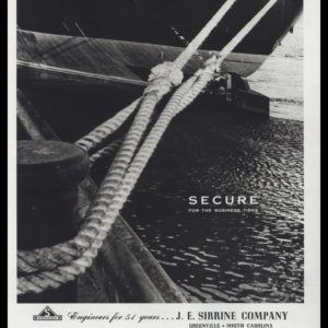 1953 J.E. Sirrine Company Vintage Ad