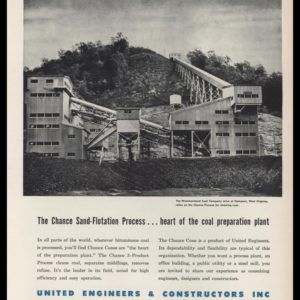 1953 United Engineers & Constructors Vintage Ad - Westmoreland Coal Mine
