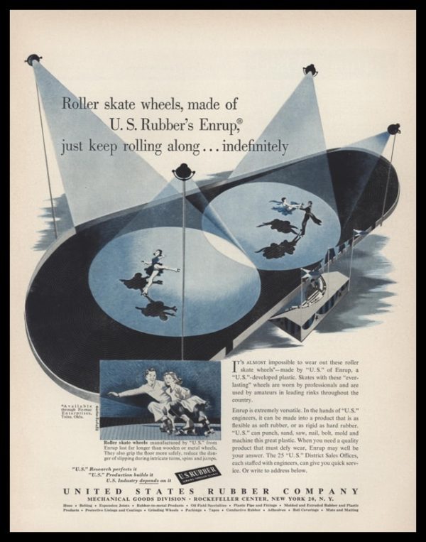1953 U.S. Rubber Co. Vintage Ad | Gaston Sudaka Art