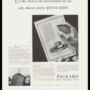 1935 Packard Vintage Ad | America prefers Packards