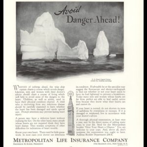 1936 Met Life Insurance Vintage Ad | Coast Guard Cutter