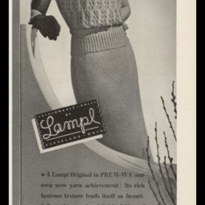 1938 Lampl Knit Blouse Vintage Ad | PREM-WA Yarn