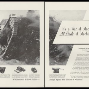1942 Underwood Typewriter Vintage Ad | Tank Photo