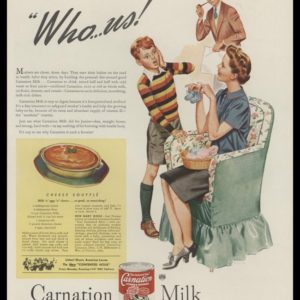 1946 Carnation Milk Vintage Ad | K. Gunnor Petersen Art
