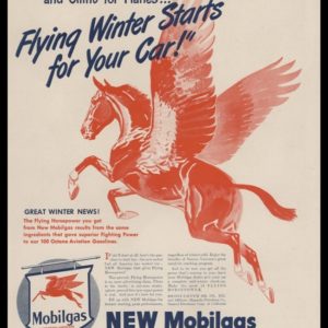 1946 Mobilgas Vintage Ad | Pegasus Art