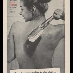 1948 Du Pont Plastics Nylon Bristles Vintage Ad