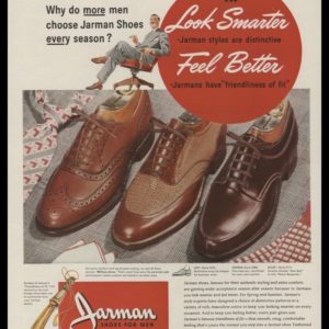 1948 Jarman Shoes Vintage Ad | Million-Aires Line