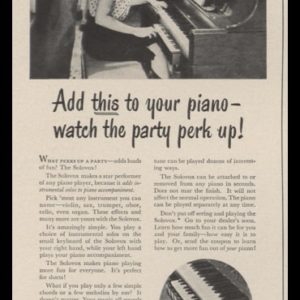 1948 Solovox Organ Piano Add-on Vintage Ad