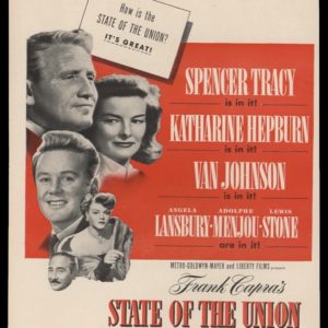 1948 State of the Union Movie Release Vintage Ad - Tracy & Hepburn