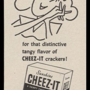 1948 Sunshine Cheez-it Crackers Vintage Ad | Girl Pines
