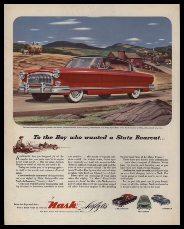 1953 Nash Ambassador Country Club Vintage Ad