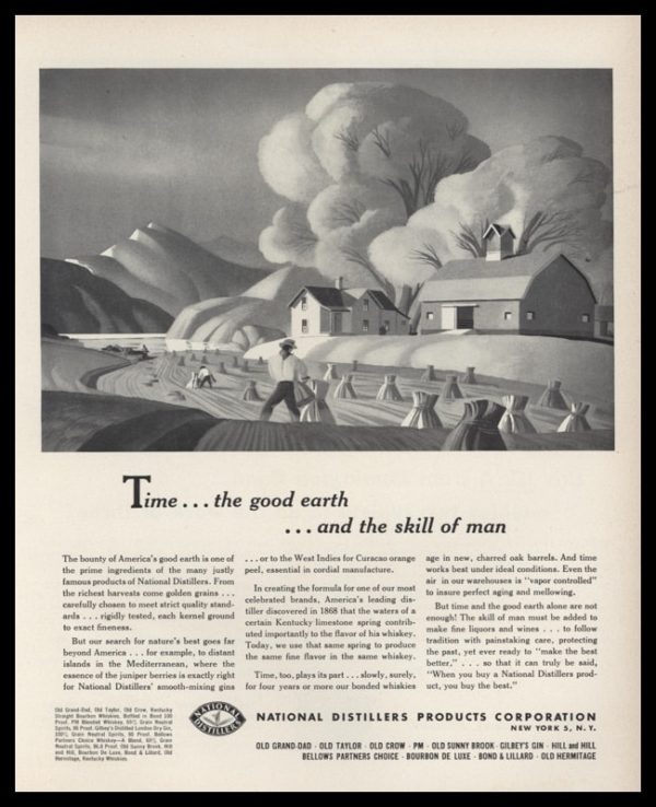 1953 National Distillers Vintage Ad | Farm Art