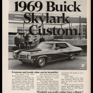 1969 Buick Skylark Custom Vintage Ad