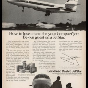 1969 Lockheed Dash 8 JetStar Vintage Ad