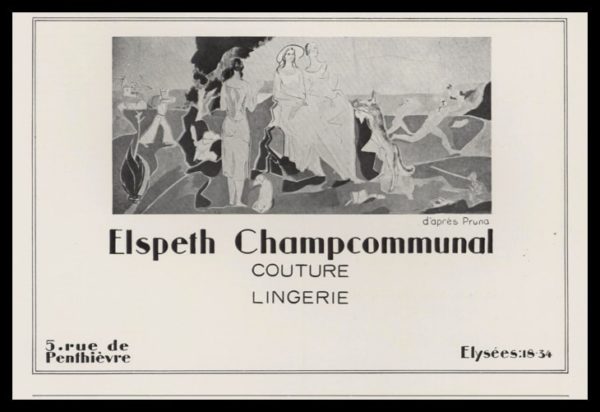 1928 Elspeth Champcommunal Vintage Ad