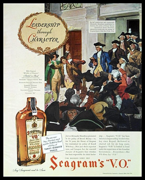1936 Seagram’s “V.O.” Vintage Ad