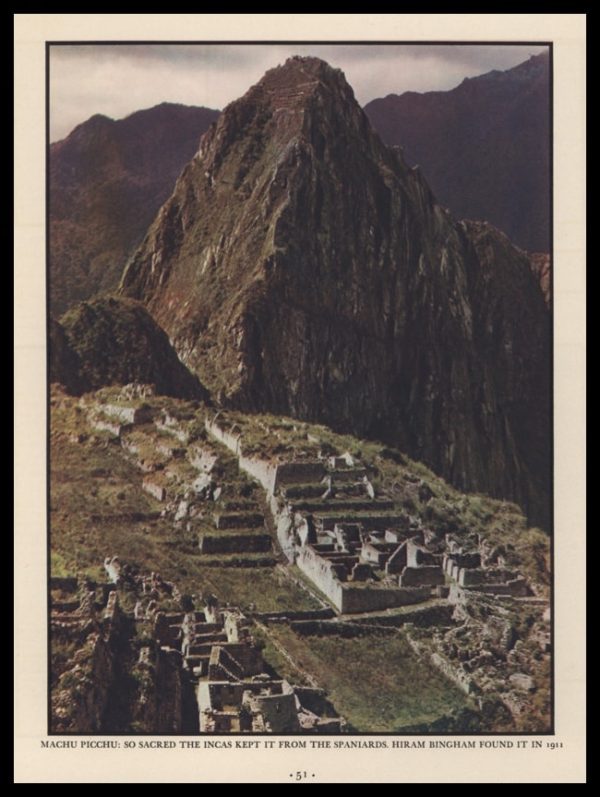 1938 Machu Picchu Vintage Print