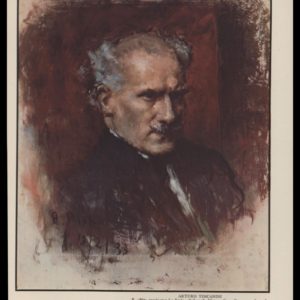 1938 Vintage Print Arturo Toscanini Portrait by Arturo Rietti