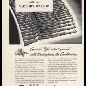 1942 Ad Westinghouse Air Conditioning | Garand Rifle