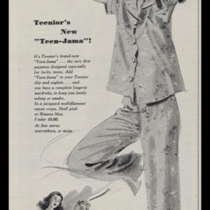 1947 Josie Lingerie Teenior Teen-Jama Vintage Ad