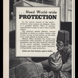 1953 Ad Marine Office of America | World-wide Cargoes