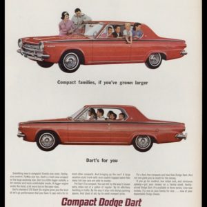 1964 Dodge Dart Vintage Ad | Compact Families