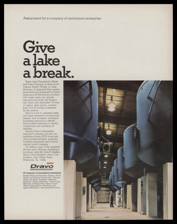 1969 Dravo Corp. Vintage Ad | Indiana Harbor Works