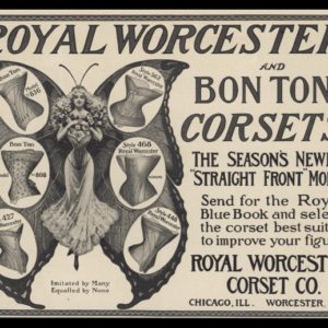 1902 Royal Worcester & Bon Ton Corsets Vintage Ad