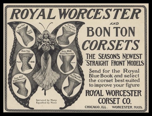 1902 Royal Worcester & Bon Ton Corsets Vintage Ad