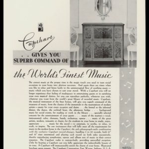 1936 Capehart Phonograph~Radio Vintage Ad