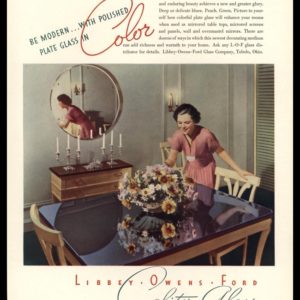 1936 Libbey Owens Ford Glass Company Vintage Ad - Color Plate Glass