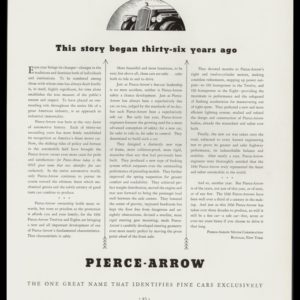 1936 Pierce-Arrow Motor Corp Vintage Ad