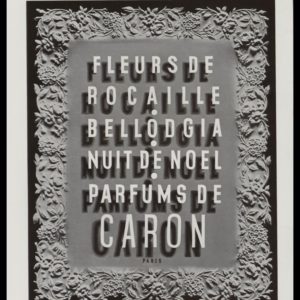 1940 Caron Perfumes Vintage Ad | Fleurs de Rocaille