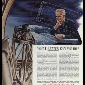 1947 Dietzgen Vintage Ad | Telescope Engineer Art