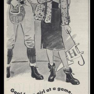 1947 Winterboot by Hood Vintage Ad | Football Art