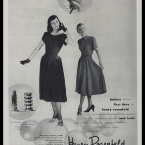 1947 Saks Fifth Avenue Vintage Ad | Henry Rosenfeld
