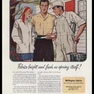 1947 Wellington Fabrics Vintage Ad | Housepainter Art