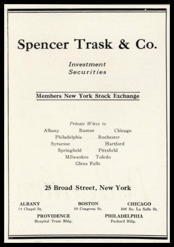 1926 Ad Spencer Trask & Co. | Investment Securities