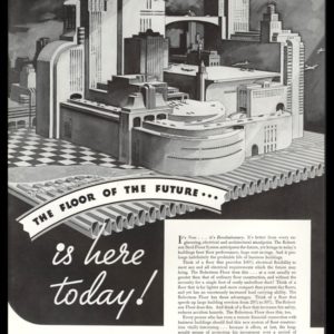 1935 Robertson Floor Vintage Ad | "Floor of the Future"