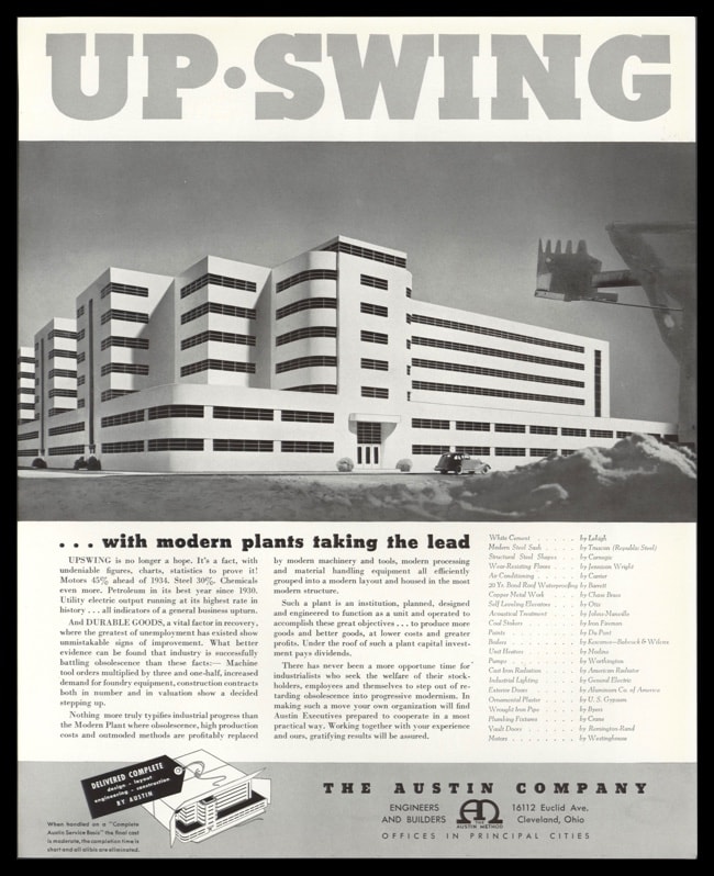 1936 Ad Austin Co. Engineers & Builders | "Up·Swing" | VTG ...