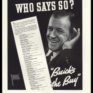 1936 Buick Vintage Ad - "Buick's the Buy"