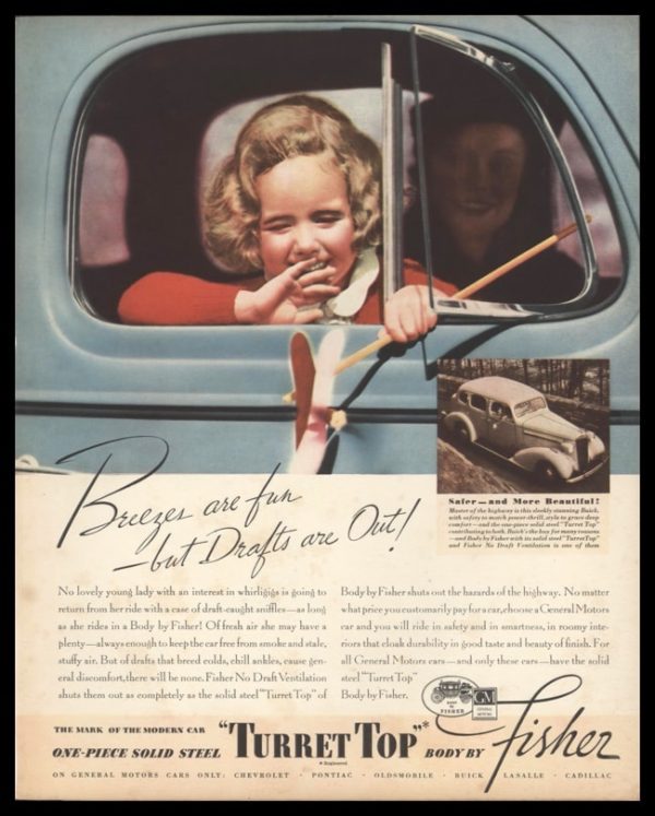 1936 Fisher Body Vintage Ad | Whirligig
