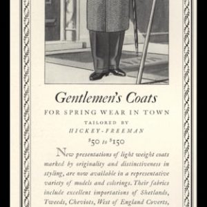 1936 F.R. Tripler & Co. Vintage Ad - Gentlemen's Coats