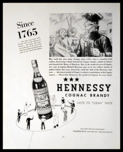 1936 Hennessy Cognac Vintage Ad | "Since 1765"
