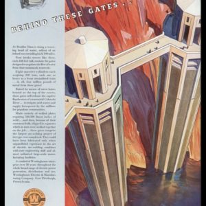 1936 Westinghouse Electric Vintage Ad | Boulder Dam